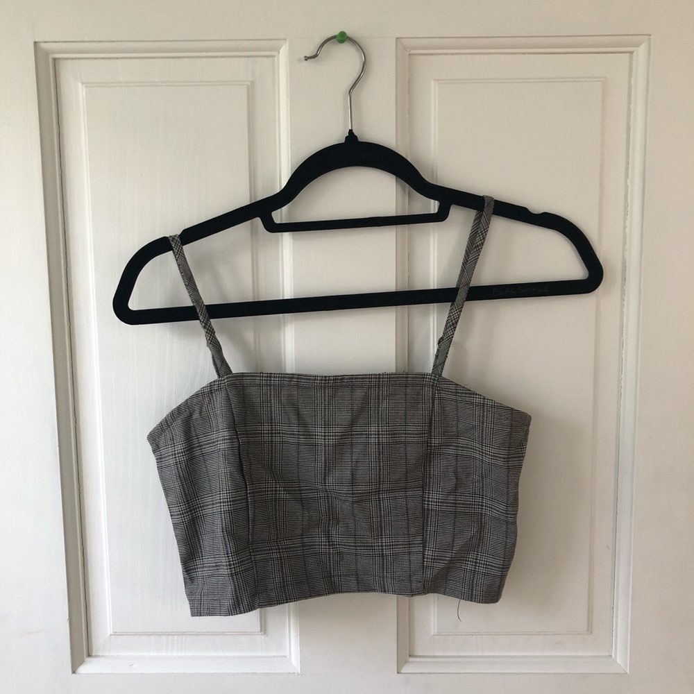 Plaid crop top